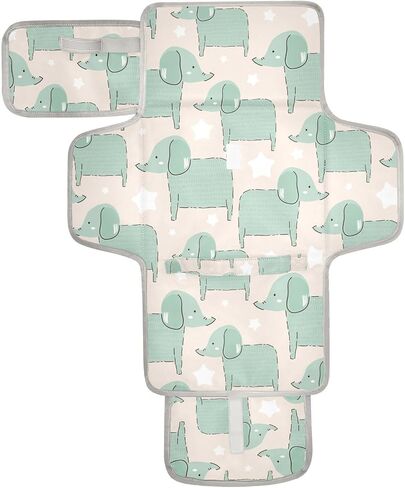 Portable Diaper Changing Pad,Waterproof Foldable Baby Changing Mat Travel Diaper Change Mat Changing Pads for Baby Newborn Gifts Large in Kuwait