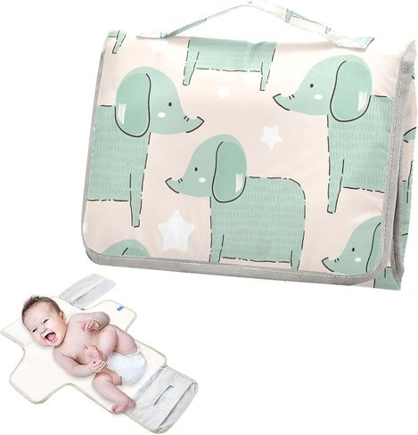 Portable Diaper Changing Pad,Waterproof Foldable Baby Changing Mat Travel Diaper Change Mat Changing Pads for Baby Newborn Gifts Large in Kuwait