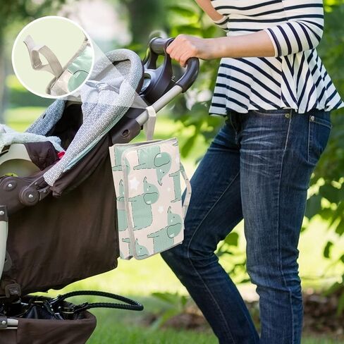 Portable Diaper Changing Pad,Waterproof Foldable Baby Changing Mat Travel Diaper Change Mat Changing Pads for Baby Newborn Gifts Large in Kuwait