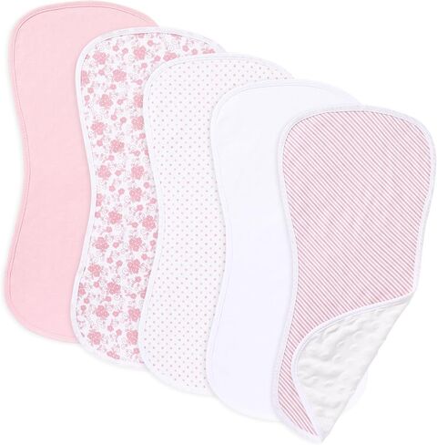 5 عبوة طفل ناعم وامتصاص الملابس للجنسين (Pink-HH) in Kuwait