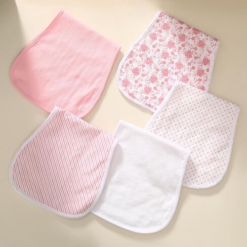 5 عبوة طفل ناعم وامتصاص الملابس للجنسين (Pink-HH) in Kuwait