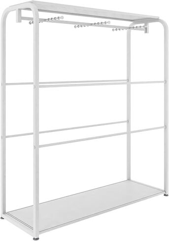 Clothing Store Underwear Rack, Modern Shop Boutiques Commercial Shelves, Scarf PantiesLingerie Socks Slippers Shorts Accessories Retail Display Racks, Storage Garment Shelf (Color : White, in Saudi Arabia