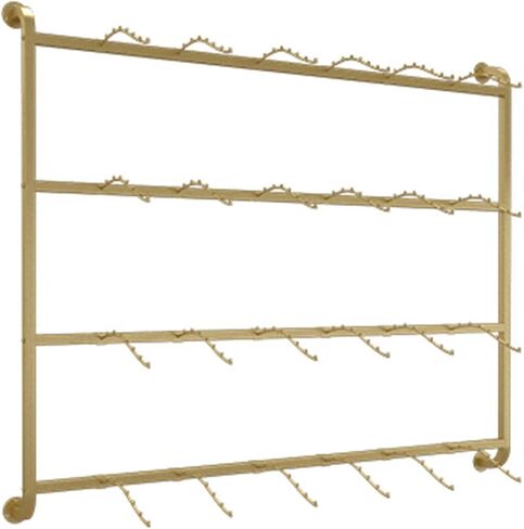 Wall-Mounted Boutique Underwear Rack, Clothing Store Commercial Shelves, Multifunctional Sock Bra Swimwear Shorts Gloves Retail Display Stand, Storage Holder ( Color : Gold , Size : 150x120CM/59.06x47 in Saudi Arabia