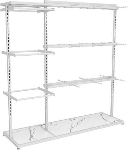 Boutique Underwear Retail Display Racks, Garment Rack, Floor-Standing Bra Slippers Socks Shorts Accessories Storage Shelf, Clothing Store Commercial Shelves ( Color : Gold , Size : 130x40x130CM/51.19x in Saudi Arabia
