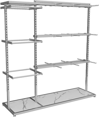 Boutique Underwear Retail Display Racks, Garment Rack, Floor-Standing Bra Slippers Socks Shorts Accessories Storage Shelf, Clothing Store Commercial Shelves ( Color : Gold , Size : 130x40x130CM/51.19x in Saudi Arabia
