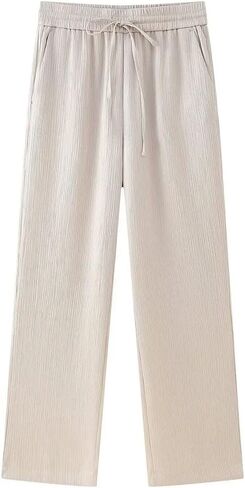 Women's Lapel Single-Breasted Satin Short-Sleeved Shirt Wide-Leg Pants Home Two-Piece Suit in Saudi Arabia