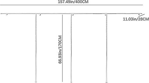 Boutique Clothes Rack, Wall Mounted Garment Racks, Clothing Store Hanging System, Retail Display Racks, Stainless Steel Pipe Shirts Dress Suit Storage Commercial Shelves (Color : Silver, Si in Saudi Arabia