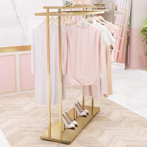 Coat Rack Stand Clothes Rack Stand, Multifunctional Garment Rack, Portable Suits Scarves Handbag Shoe Storage Holder, Hall Entryway Bedroom Store Large Capacity Frame Organizer (Color : Blac in Saudi Arabia