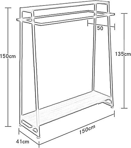 Coat Rack Stand Clothes Rack Stand, Garment Racks, Retail Display Racks, Store Home Bedroom Hotel Hall Storage Holder, Hats Scarves Handbags Dress Suit Shoe Organizer Shelves (Color : Gold, in Saudi Arabia