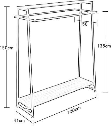 Coat Rack Stand Clothes Rack Stand, Garment Racks, Retail Display Racks, Store Home Bedroom Hotel Hall Storage Holder, Hats Scarves Handbags Dress Suit Shoe Organizer Shelves (Color : Gold, in Saudi Arabia