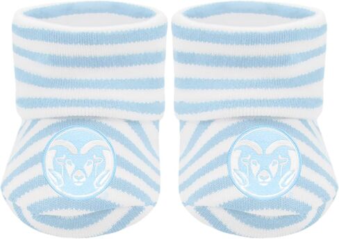 Creative Knitwear College Baby Bootie Sock - شعار الفريق ، ألوان متعددة ، للجنسين (حديثي الولادة - 6 أشهر) in Kuwait
