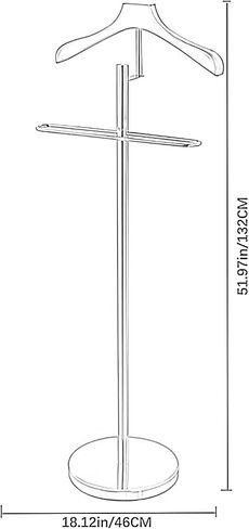 Coat Rack Stand Clothes Rack Stand, Retro Garment Rack, Portable Pants Tie Suits Jewelry Clothes Storage Holder, Ideal for Hall Bedroom Entryway Office, Organiser (Size : 13.78x46.26in) in Saudi Arabia