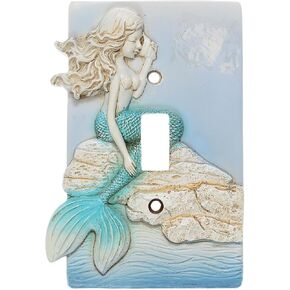 BLACK FOREST DECOR Oceanic Mermaid Single Switch Plate