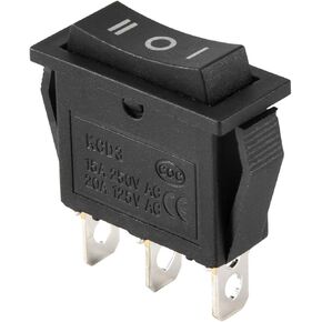 AC15A/250V 20A/125V 3 Pin SPDT ON-Off-ON 3 Position Snap Rocker Switch