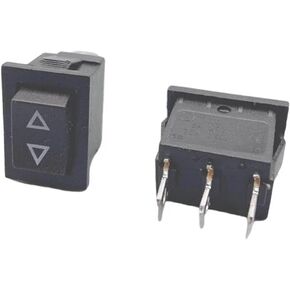 5PCS Momentary Rocker Switch 3 Flat Pins,Both Sides Spring to Middle After Released,mom on - Off - Mom on21 * 15MM