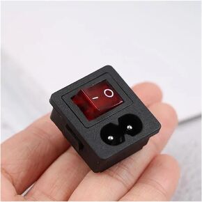 250V AC Red Rocker Switch تنصهر موصل Socket Fuse Fuse Connector شدة العزل الكهربائي
