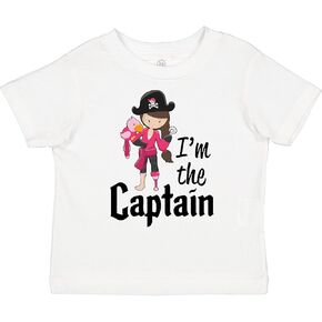 inktastic I'm The Captain- Pirate Girl Toddler T-Shirt in Saudi Arabia