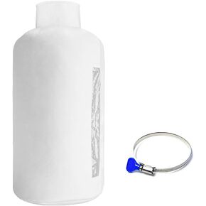 Dust Collection Bag for Dewalt Planer DW735 DW734 70399 with 4" Port 30 Micron Dust Collector Filter & 4" Key Hose Clamp All 4" OD Woodworking Machines