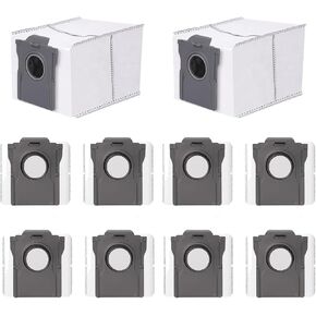 10 PCS Dreame Dust Bags Compatible with X50 Ultra/L10s Pro Ultra/X30 Ultra/X40 Ultra/L40 Ultra/L10s Ultra Gen 2, 3.2L Dust Bags, Vacuuming Bags for Collecting Dirt, Dust,Hair and Debris.