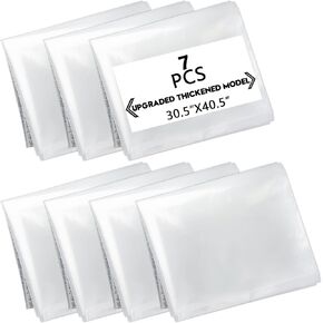 D4573 Dust Collector Bags Thickened for Shop Fox dust collector models W1685, W1666, and W1687, Sturdy Bag for Sawdust and Shaving Chips from Planer, 19" x 33", 7 Pc