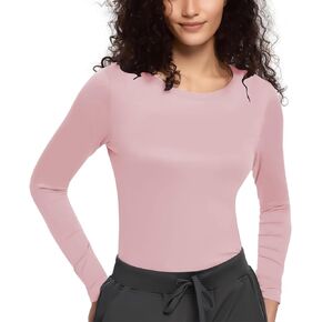 Long Sleeve Shirts for Women Fashion Round Neck Basics Y2K Tops Layering Slim Fitted Going Out Tops Outfits Clothes