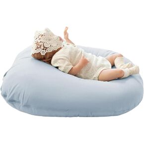 Baby Feeding Pillow Ergonomic Support Infant Feeding Pillow with Removable Cover,Soft Newborn Bed for Bottle Feeding,Burping (Green, 27.56inch*27.56inch)
