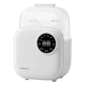 Bottle Warmer, Felizbebe 10-in-1 Baby Bottle Warmer for Breastmilk or Formula, Detachable Body for Easy Cleaning, Timer, Accurate Temperature Control, Sterili-zing, Milk Warmers for All Bottles