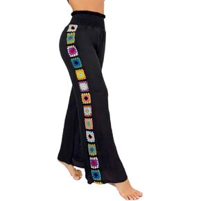 Women Swimsuit Cover Up Summer Beach Kimono Cardigan And Long Pants Set