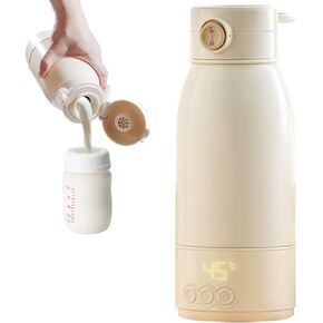 Portable Milk or Water Warmer, with Super Fast Charging, Type C Charger included, 17oz Capacity, Instant Breast Milk, Formula or Water Warmer with Large Capacity