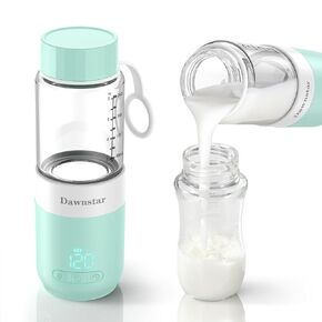 Portable Bottle Warmer for Travel, 8oz Portable Milk Warmer for Breast Milk & Water, Fast Heating & USB-C Rechargeable, Healthy Glass Bottle for Baby