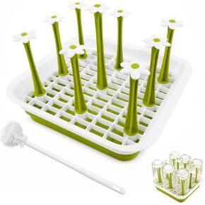Bottle Drying Rack Removable Holder for Baby Bottles, Sports Water Bottles, Wine Glasses, Tumblers & Mugs Space-Saving Cup Organizer