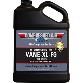 Food Grade Rotary Vane Air Compressor Lubricating Oil - CompressedAirUSA - XL - Extended Life Oils (5 Gallon)