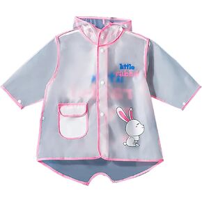Kids Raincoat Rain Ponchos Rain Jacket Raincoat Boys Girls Toddlers Hooded Rainwear Rainproof Outdoor