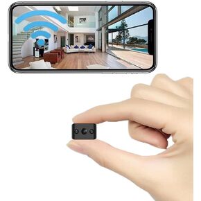 Mini Wireless Camera WIFI Security Camara Smallest 1080P HD Home Indoor Outdoor Cameras Room Dog Pet Cams, Nanny Cam 120 Angle Night Vision Tiny House Room Door Cam for Home,Can No Need WiFi Camera