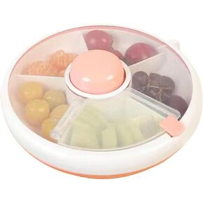 Snack Spinner - Kids Snack Box Spinner | Leakproof Rotating Snack Box | Dishwasher Safe Snack Spinner | Snack Spinner With Hand Strap | Rotating Snack Box For Kids For Snacks, Fruits