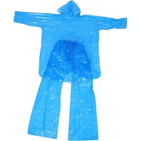Raincoat Rain Poncho Clear Raincoat Sky-blue Plastic