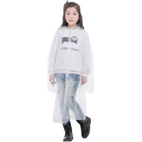 Kids Poncho Rain Coat Rain Suit Boys Girls Hiking Camping Hood Coats Rainproof Windproof Outdoor