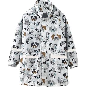 Boys Rain Jacket Kids Raincoats Waterproof with Hood Rain Ponchos for Kids Rain Jackets for Kids Kids Rain Bibs and Jacket