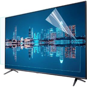 32-75 Inch TV Screen Protective Film, Anti-Glare/Anti-Harmful Blue Light/Anti-Scratch Film Eye Protection Screen Matte Film for Sharp Sony Samsung Hisense,32in(698×392mm)
