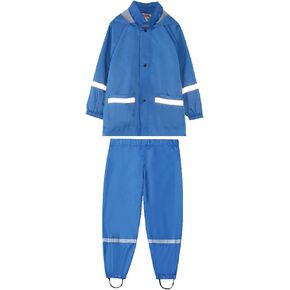 Boys Rain Jacket Panchos Rain Kids Toddler Poncho Kids Rain Coat Waterproof Rain Bib Pants, Overalls for Toddlers and Kids
