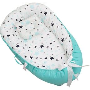 Baby Lounger -الأطفال المولود حديثًا مشتركًا في النوم -سرير سرير نوم -سرير سفر مع غطاء قابل للغسل قابل للإزالة -0-12 شهرًا