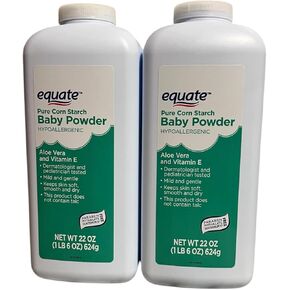 Corn Starch Baby Powder, Hypoallergenic, Aloe Vera, 22 oz (2 Pack)