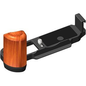 Wood Grip Camera Handle Baseplate for X100VI/X100V Cameras with Build in Quick Released Plate