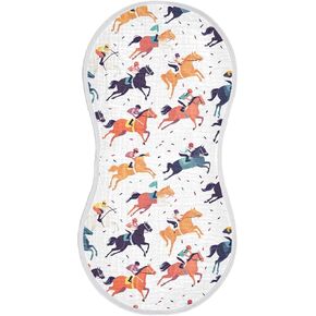 Horse Riding Baby Burp Cloths,Super Absorbent Burping Cloth,Newborn Baby Essentials for Baby Boys and Girls (1 Pack)