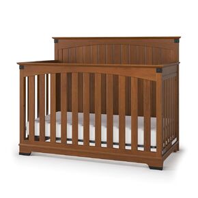 Child Craft Redmond Full Panel 4-in-1 Convertible Crib, Converts to Day Bed, Toddler Bed and Full-Size Bed, 3 Adjustable Mattress Positions, Non-Toxic, Baby Safe Finish (Coach Cherry)