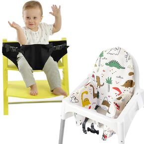Baby Harness Seat for High Chair, and High Chair Cushion with Cover for IKEA Antilop High Chair