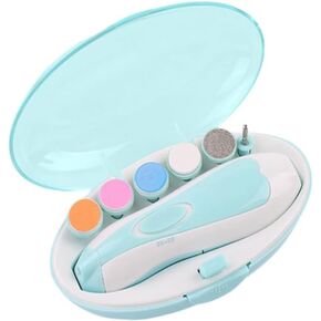 Electric Baby Nail Trimmer and File - 360° Rotation for Safe Grinding, Ultra-Quiet 35dB, 2-Speed Adjustable, Suitable for Babies and Adults, Environmentally Friendly ABS Material (Pink)