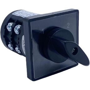 Two Position HZ5B-20/2 Changeover Rotary Cam Switch 20A 2 Poles 8 Terminals Control Circuit