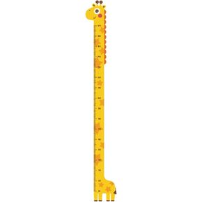 صائق قياس نمو الأطفال ملصقات جدار ديكور ملصقات PVC قابلة للإزالة الكارتون ديناصور/حاكم شارات الزرافة سهلة وإزالة الرسم البياني