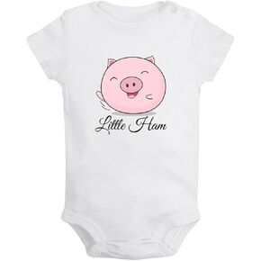 Idzn Little Ham Funny Rompers ، ملابس أطفال حديثي الولادة ، بليزة خنازير لطيفة ، من 0 إلى 24 شهرًا أطفالًا من قطعة واحدة